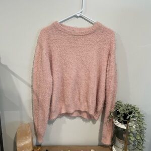H&M Soft Pink Crew Neck Sweater